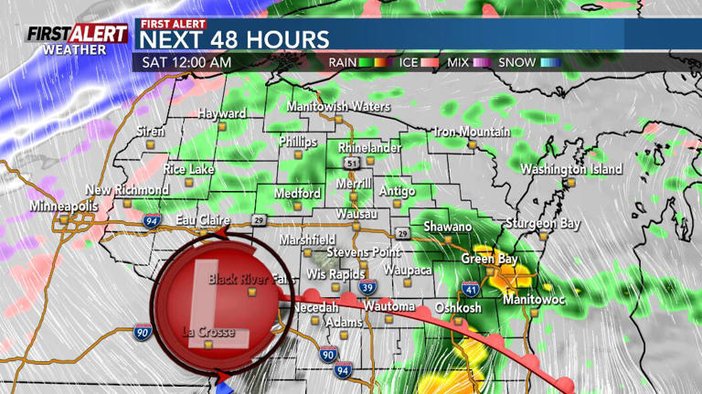 Times of showers, chance of strong storms into Friday night