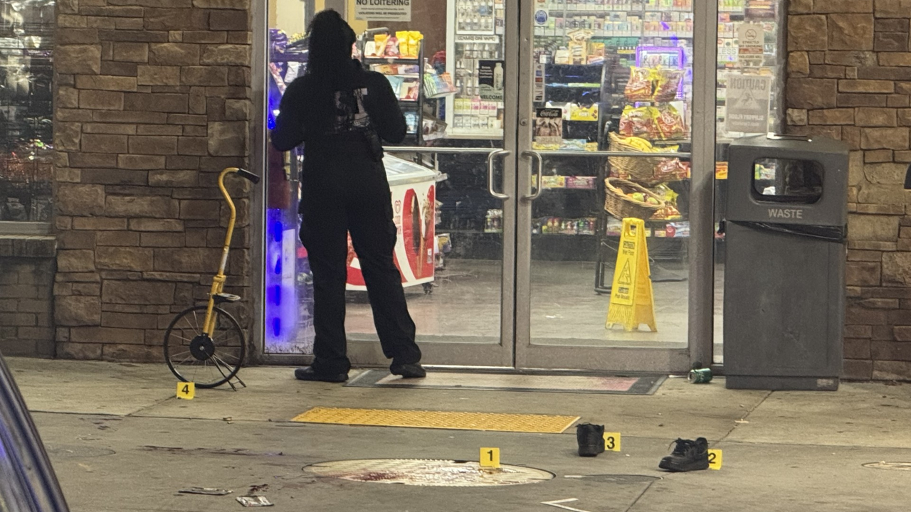 Man shot multiple times at Candler Road gas station