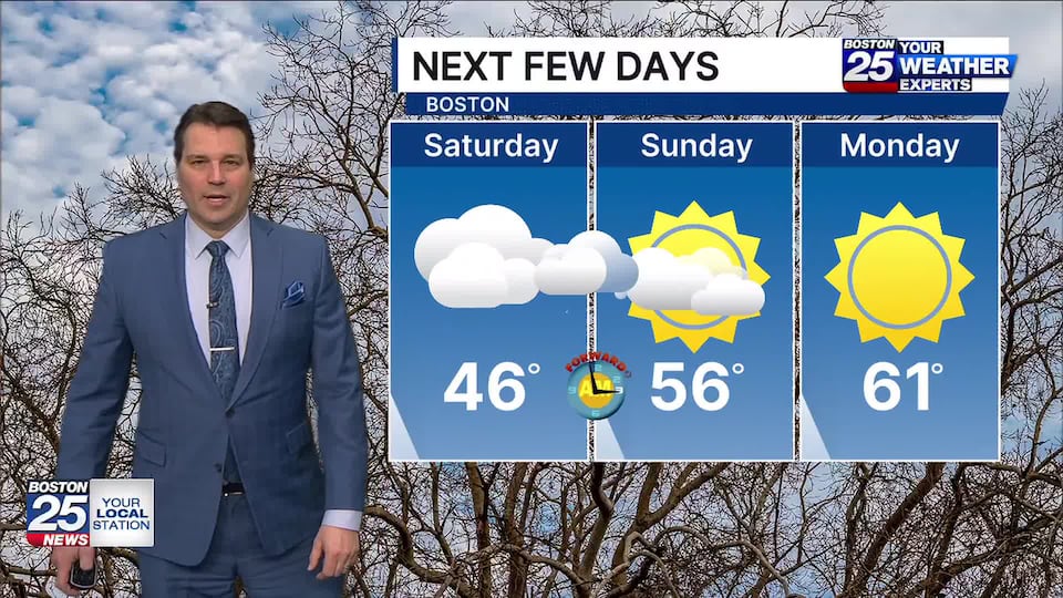 Boston 25 weather: Friday afternoon forecast