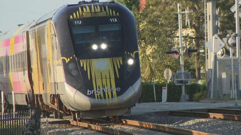 1 hospitalized as Brightline train hits vehicle in Delray Beach