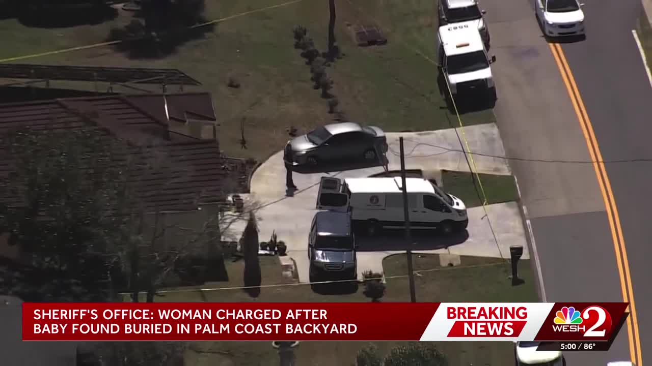 Florida college student accused of letting newborn die, burying in yard