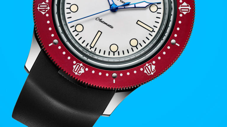 This gorgeous Japanese dress watch comes with its own literal dive suit