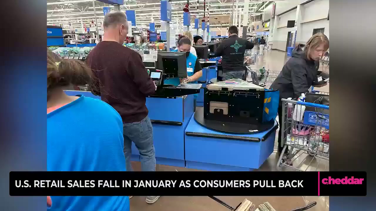 US retail sales fall in January as consumers pull back