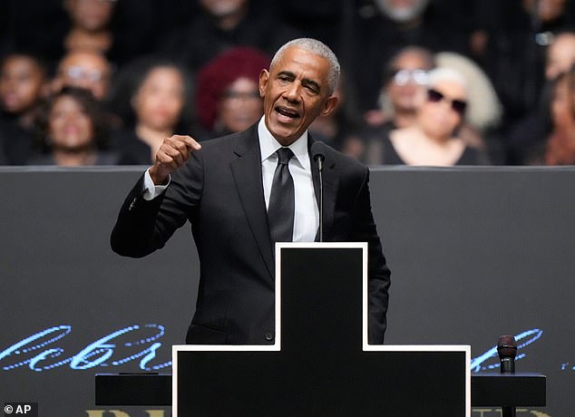 Obama launches ferocious attack on Trump as he breaks down in tears at ...