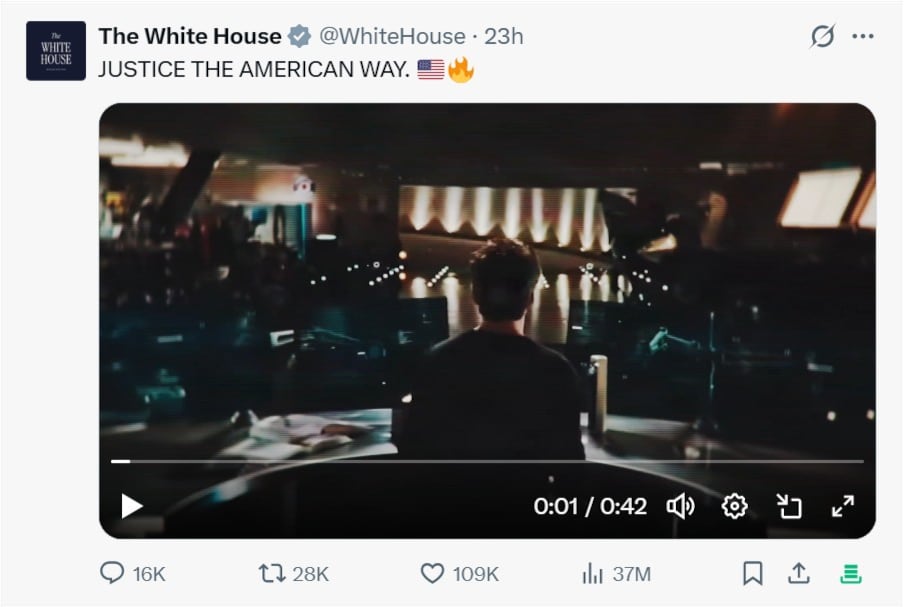 White House's Hollywood splice video sparks backlash