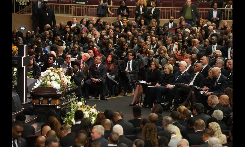 En funeral de Jesse Jackson, Petro habló más que Kamala Harris: tras 17 ...