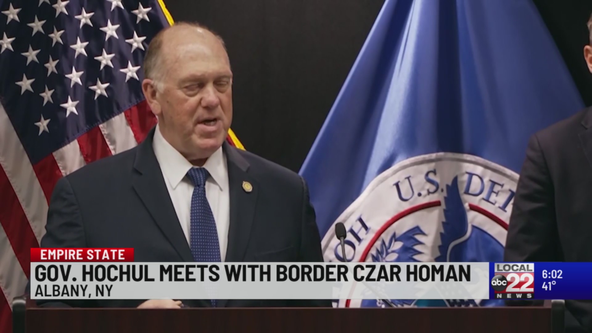 NY Gov. Hochul meets with border czar Tom Homan