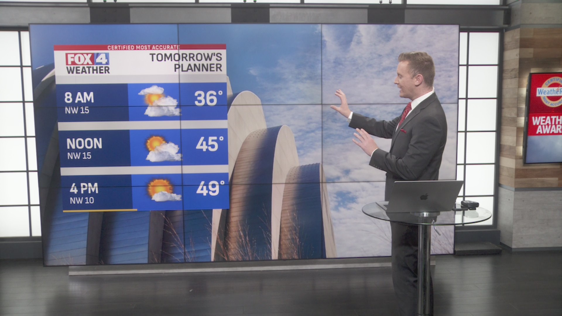 Overnight Saturday forecast