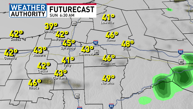 Warmer and windy Saturday with a few strong or severe storms possible late