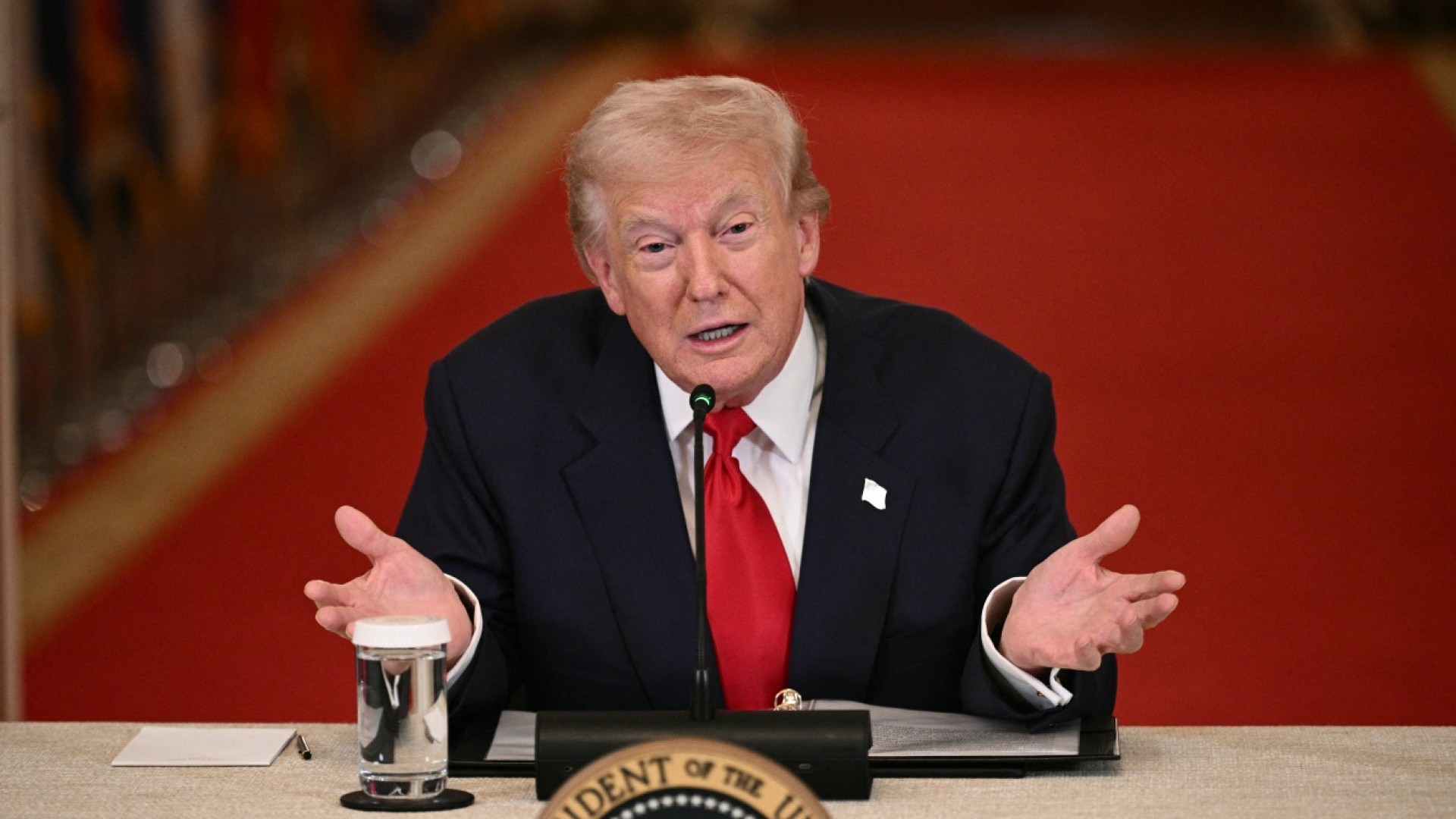 Trump snaps at reporter over Iran question, demands football focus