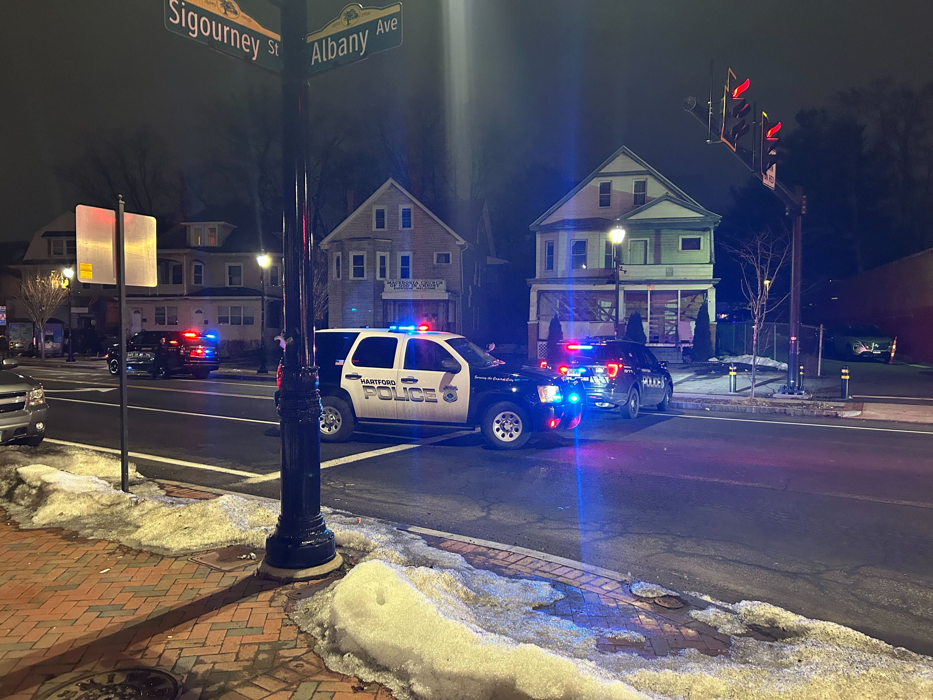 2 injured in motorcycle, pedestrian crash in Hartford
