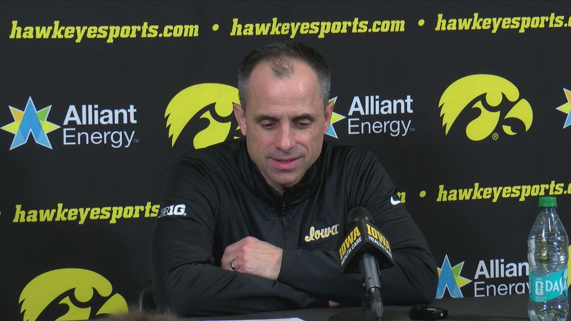 Iowa men talk about the close game against 3rd ranked Michigan