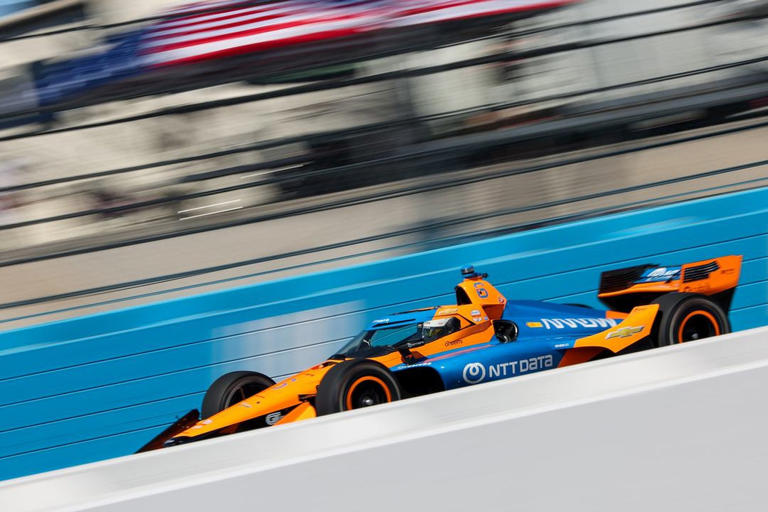 Felix Rosenqvist suffers violent crash in opening practice at Phoenix