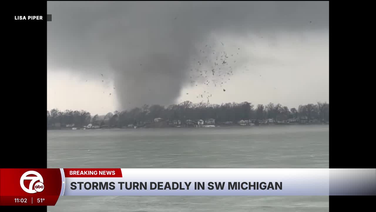 Storms turn deadly in southwest Michigan