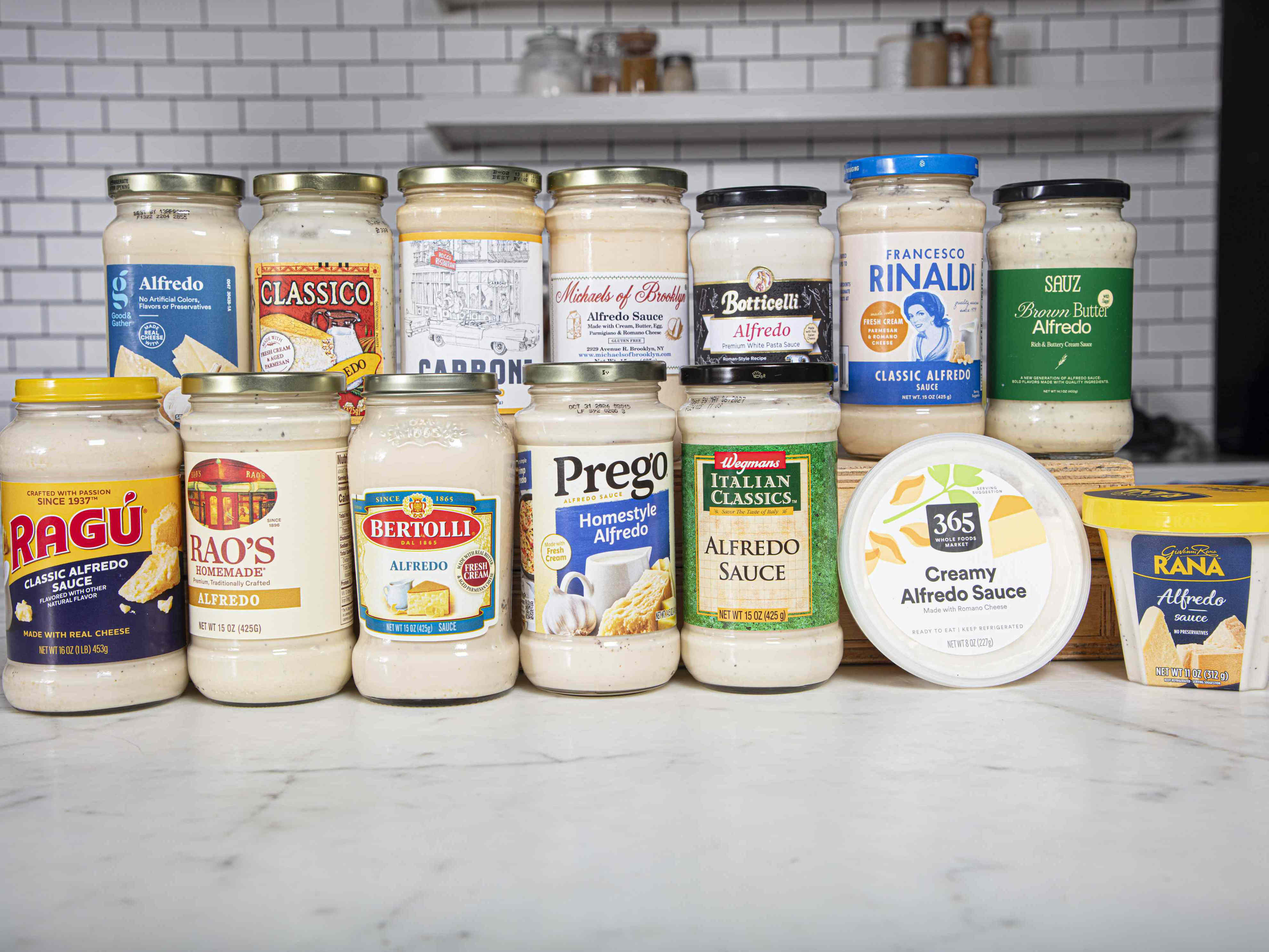 We taste-tested 14 Alfredo sauces—only 2 had real cheesy flavor