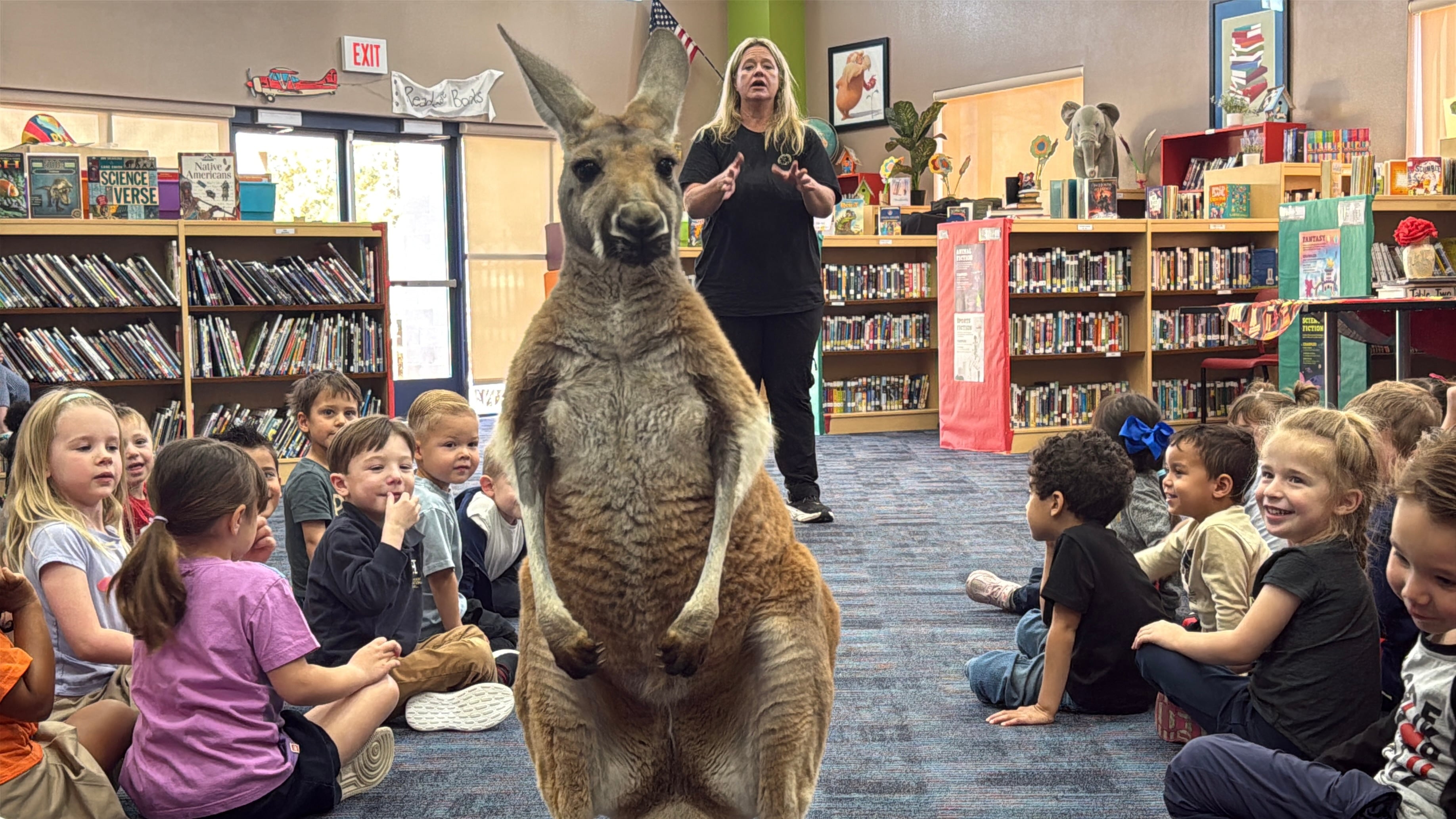 Henderson International School students meet kangaroo, other animals ...