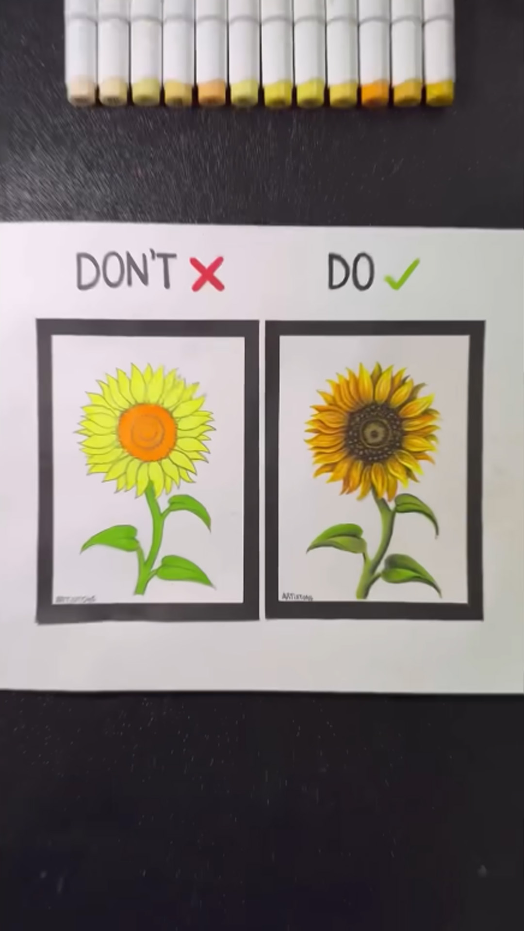 Easy sunflower drawing tutorial for beginners