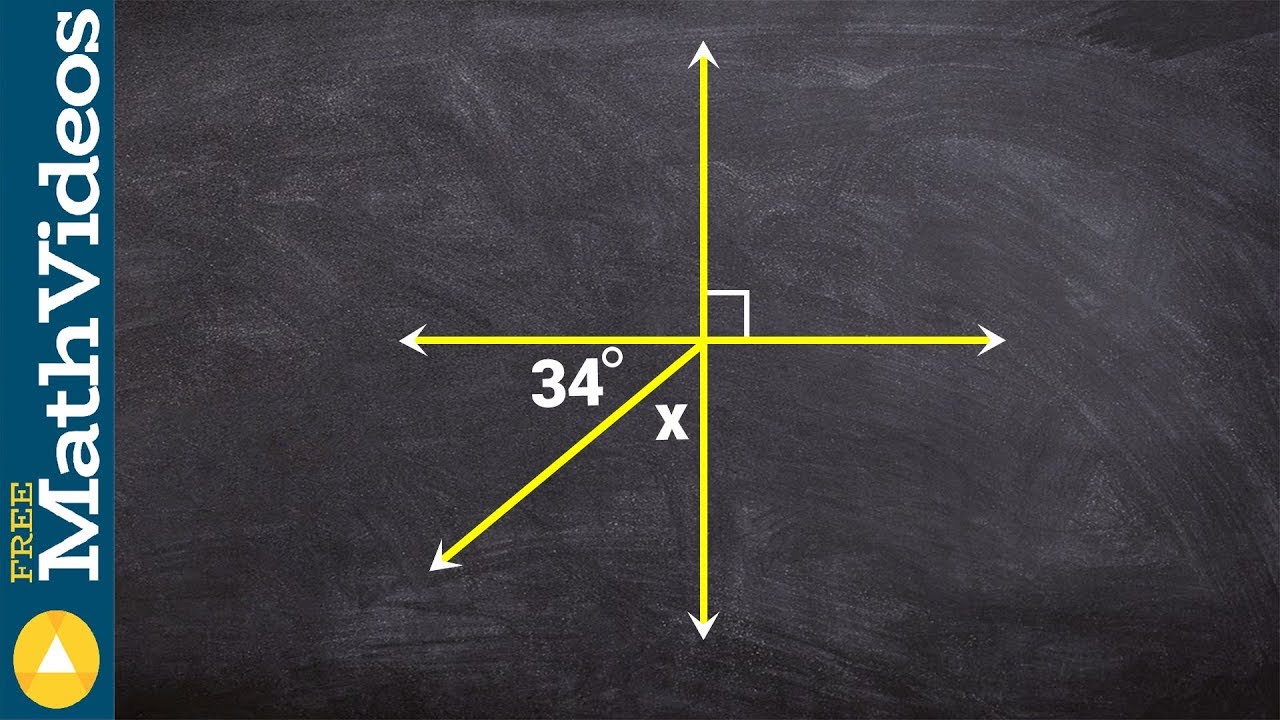 Solve for the missing variable using vertical and complementary angels ex