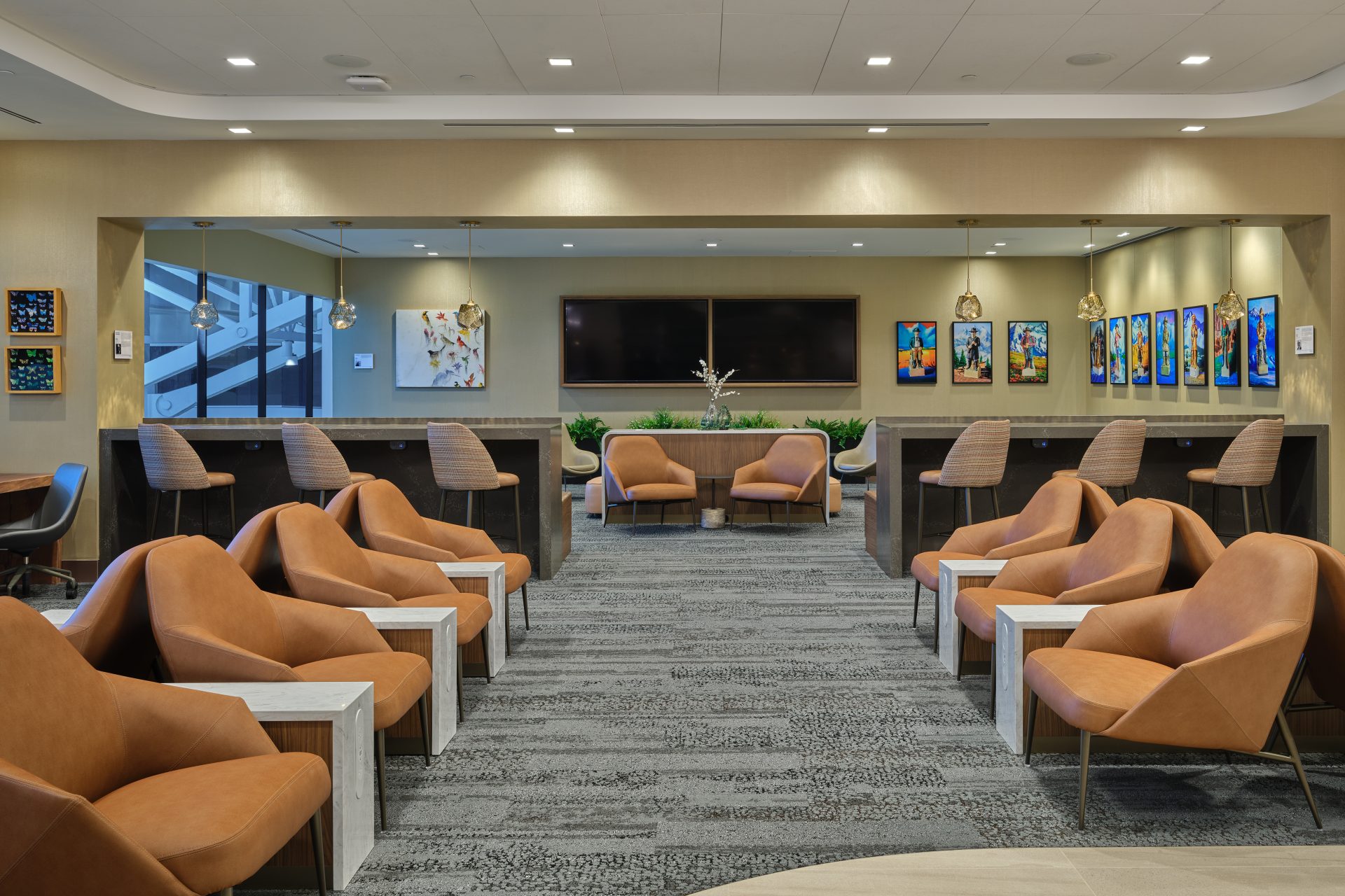 Delta Sky Club Denver: Inside the lounge at Denver International Airport