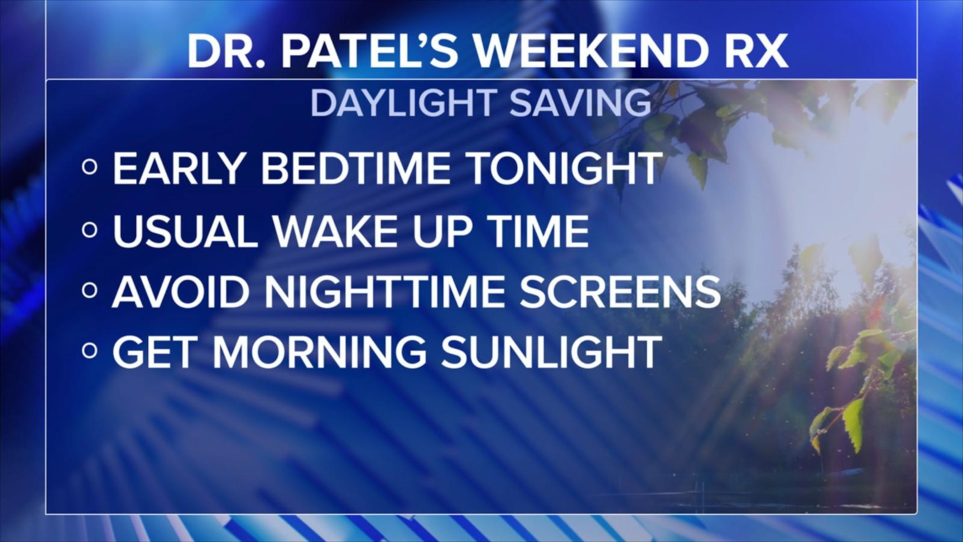 Medical rundown with Dr. Patel