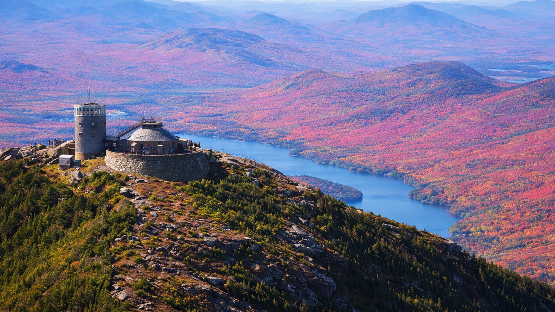 How do people reach this mountain observatory?