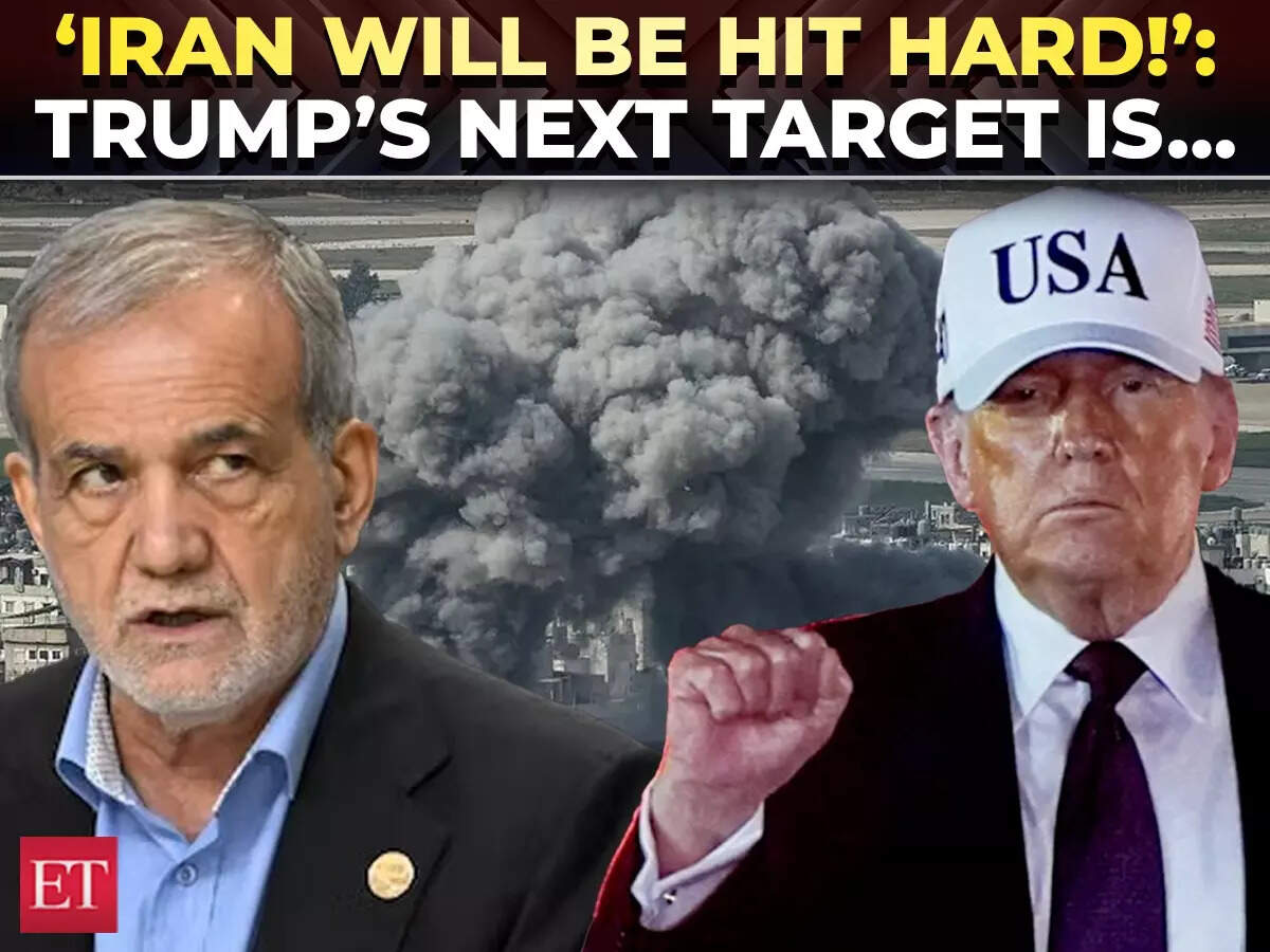 ‘Today Iran will be hit hard’: Trump threatens after Prez Pezeshkian ...