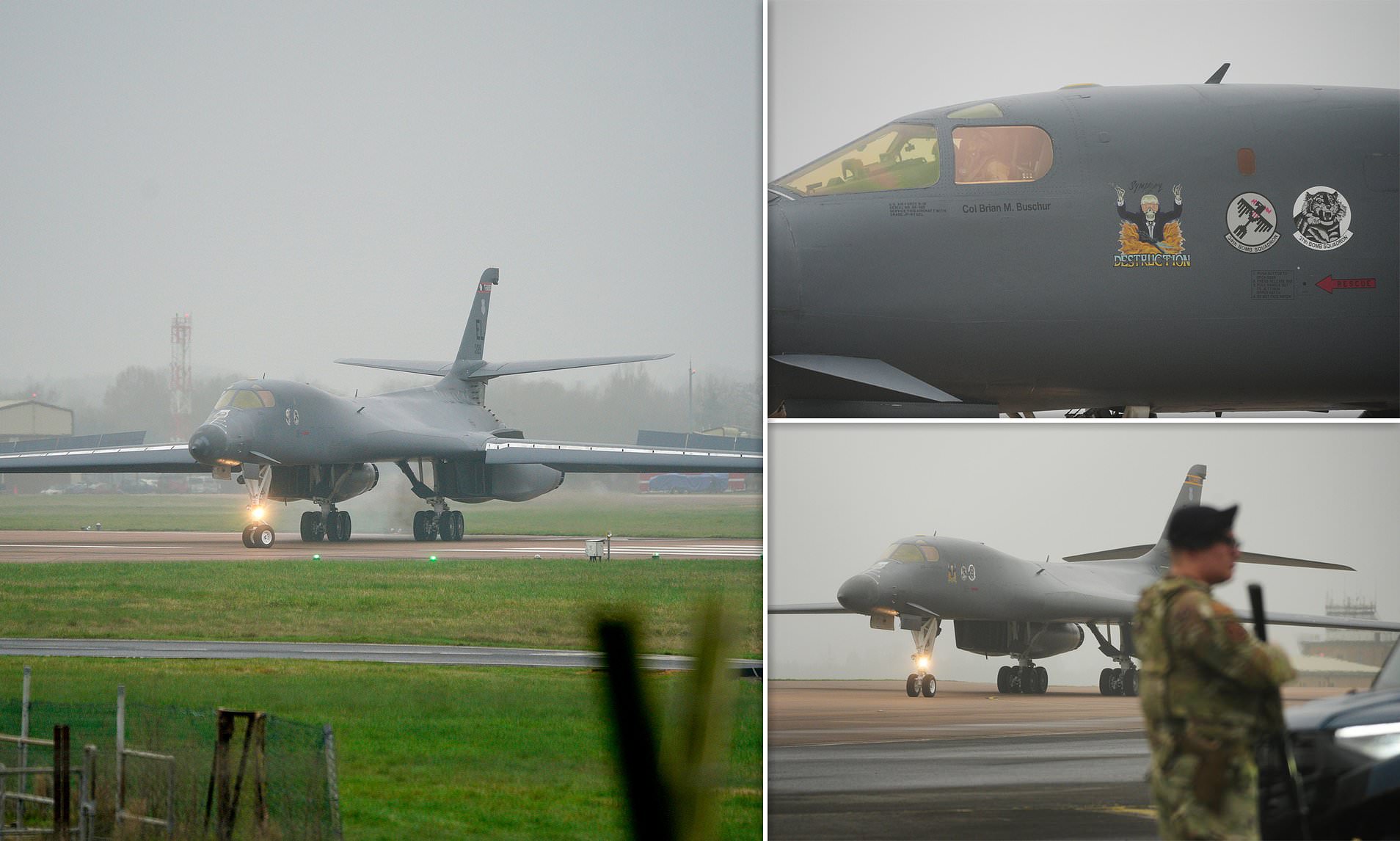 The big boys arrive: More US bombers fly in to UK airbase ahead of 'the ...