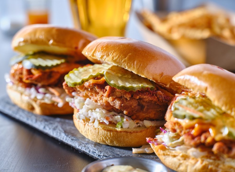 7 chain restaurants with the best fried Nashville hot chicken sandwich