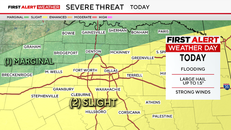 Large hail, flash flooding and isolated tornado possible for North ...