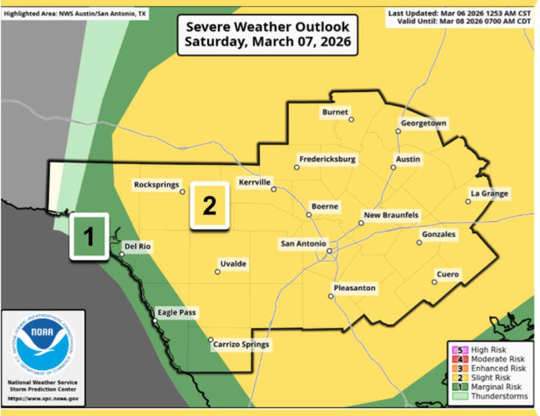 Ping pong-sized hail threatens San Antonio as severe thunderstorm watch ...