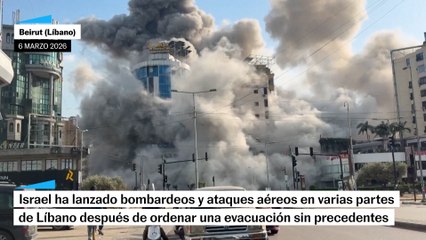 Ataques israelíes dejan el sur de Beirut en ruinas