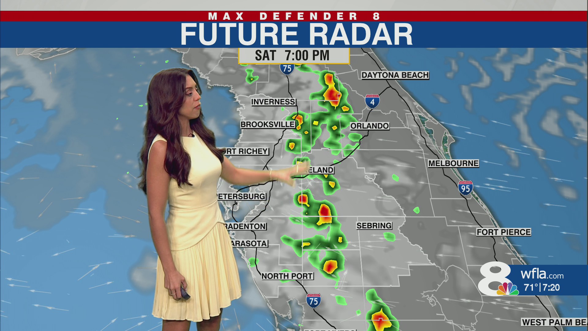 Scattered storms Saturday afternoon in the Tampa area