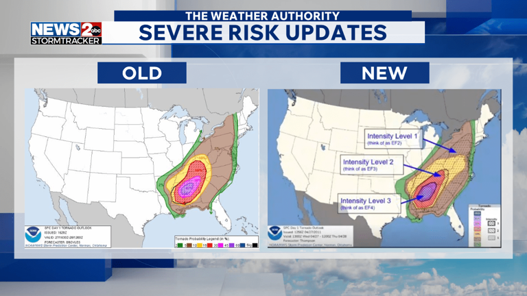 Storm Prediction Center updates severe weather risk maps