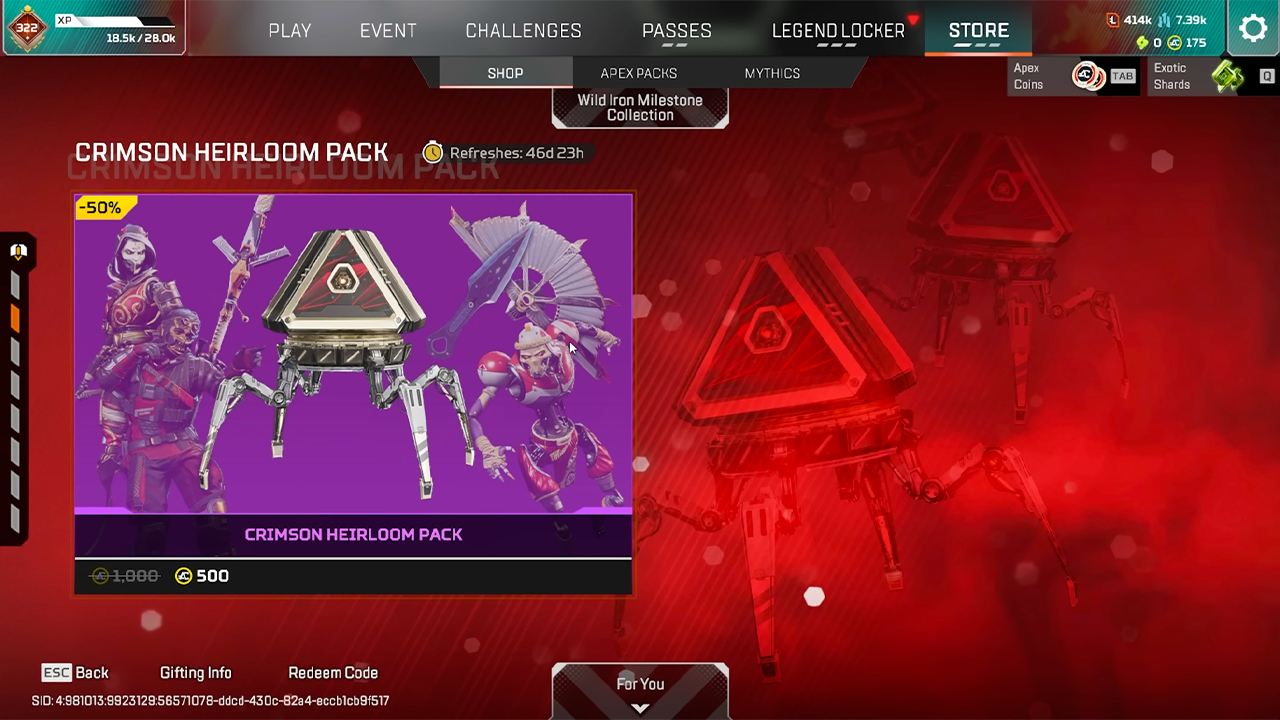 Compte Apex Legends Xbox Avec Heirloom Wraith, Badge 3.5k Et 20 Kills - Compte Neuf (non Utilisé)