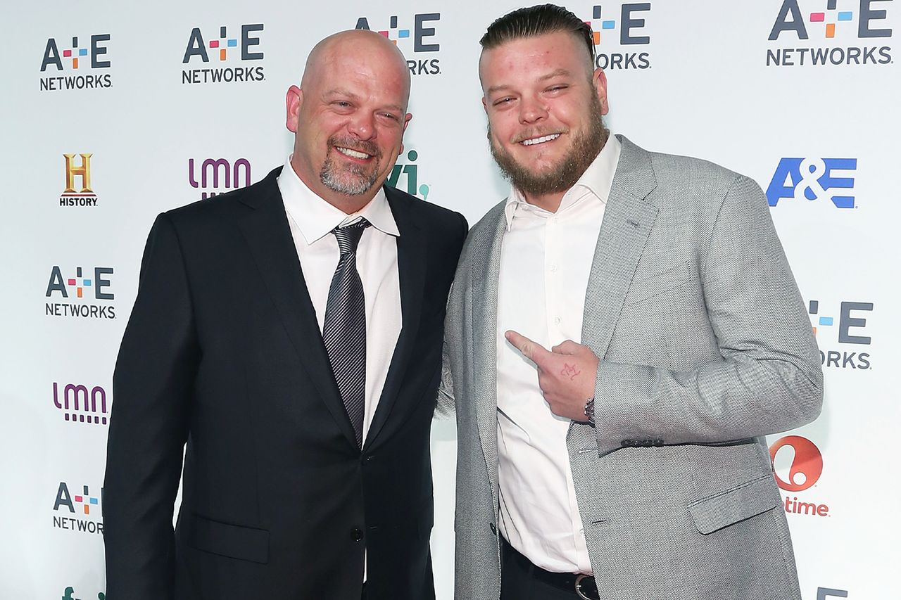 Rick Harrison and Corey Harrison attend A+E Network's 2015 Upfront on April 30, 2015 in New York City. Credit: Taylor Hill/Getty