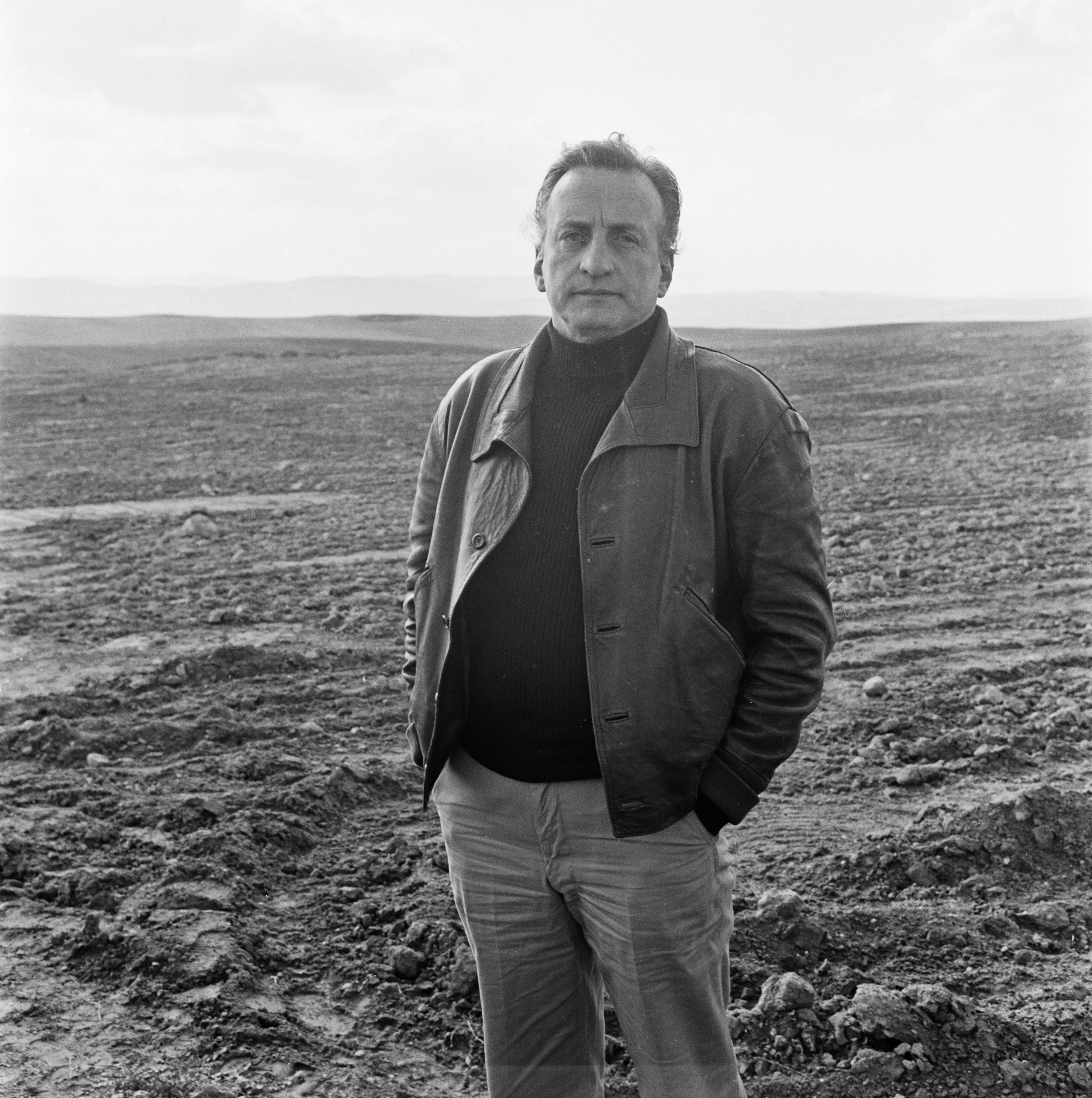 George C. Scott stands in a field in 1971, the year he would passionately snub both his Oscar nomination (for "Patton") and his subsequent win for the role of the notorious U.S. Army general.