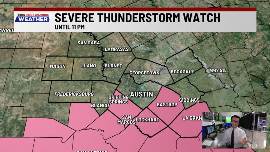 Severe thunderstorm watch has been issued for part of central Texas ...