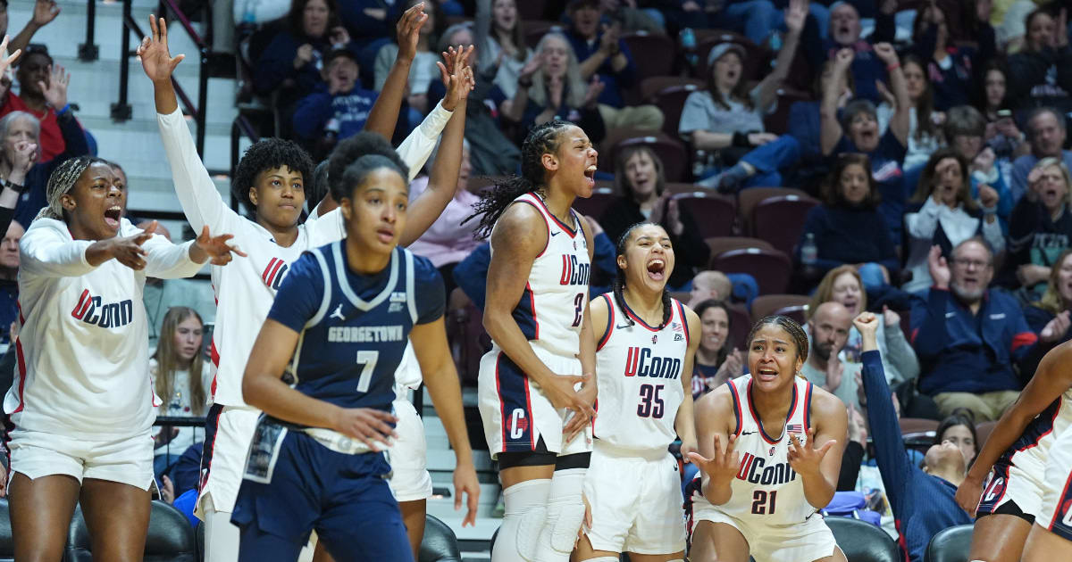 No. 1 UConn basketball kicks off postseason with 45-point win versus ...
