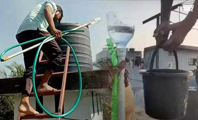 Innovative trick for effortless water tank cleaning