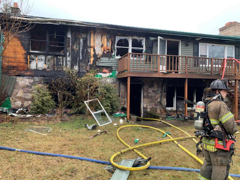 Photos: Crews battle Saturday morning house fire in Centre County