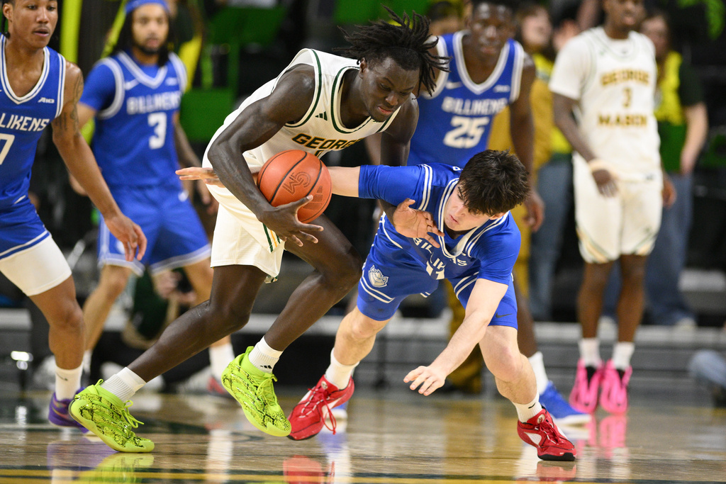 Jahari Long scores 21 points as George Mason pounds No. 25 Saint Louis ...