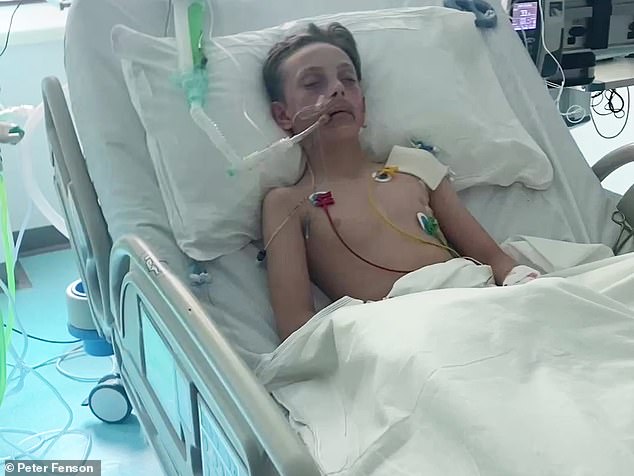 Schoolboy Freddie Fenson (pictured) was put into an induced coma after smoking a spice vape