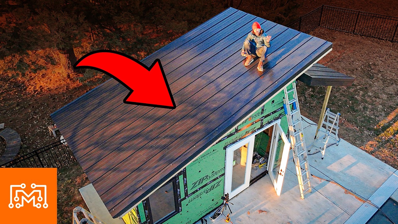 Building the roof on my DIY pool house — learning metal roofing