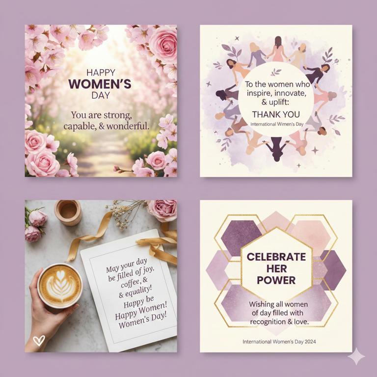 International Women's Day 2026: Here are 20+ WhatsApp, Facebook wishes ...