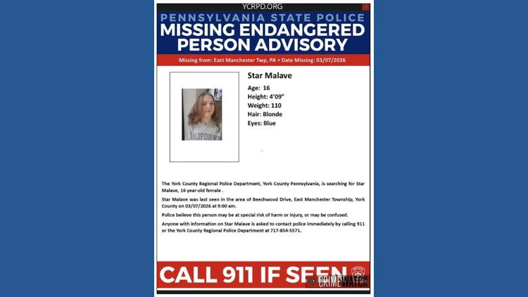 York County police looking for endangered teenager