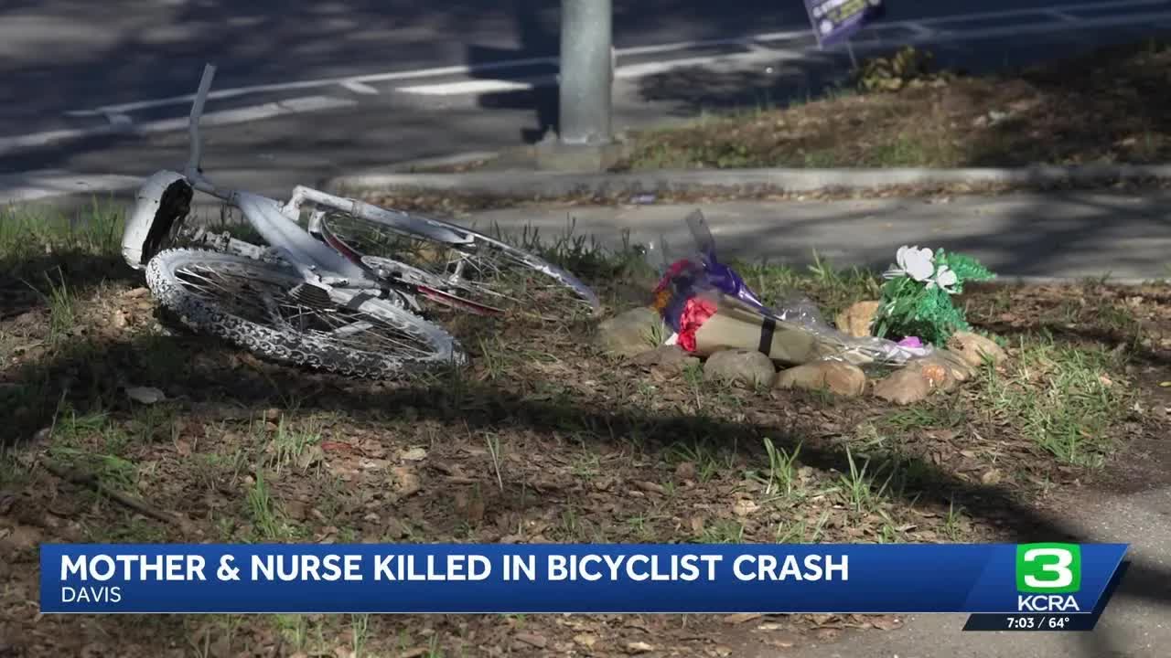 Memorial grows in Davis for bicyclist killed in crash as fellow ...