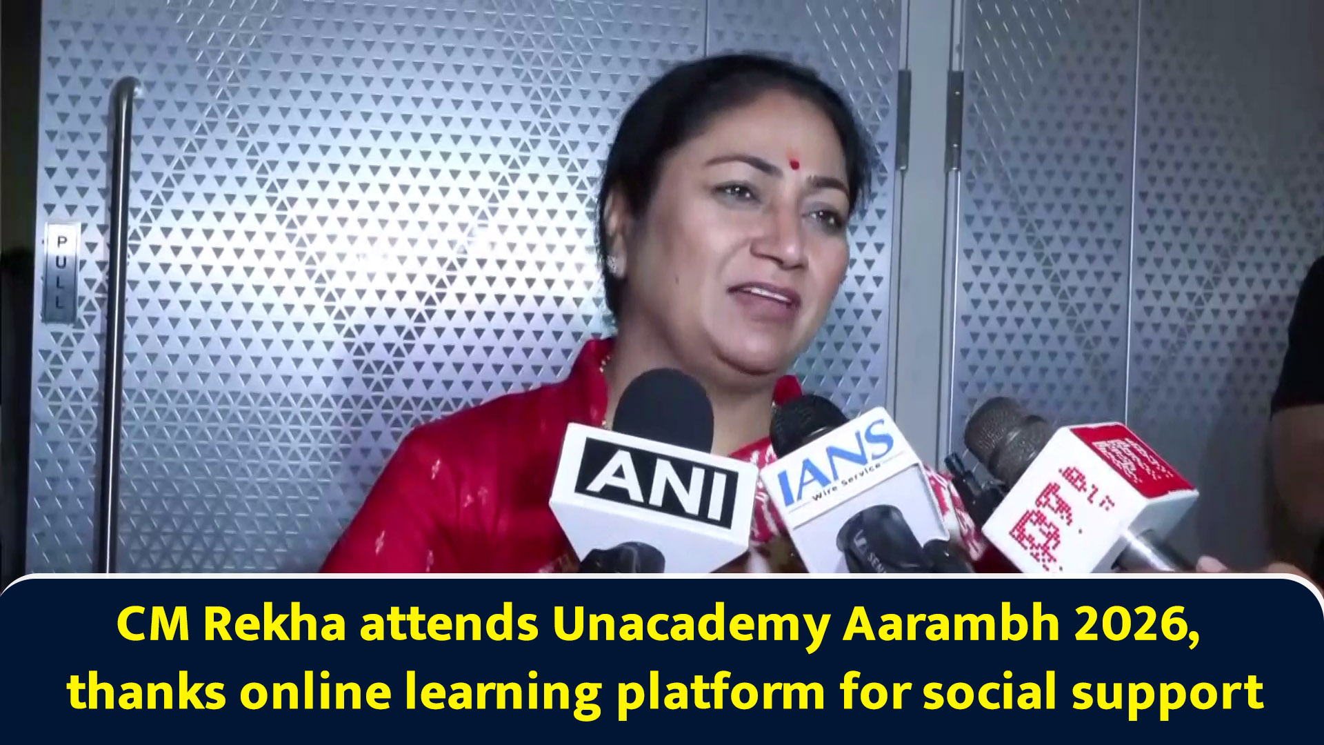 CM Rekha attends Unacademy Aarambh 2026, thanks online learning ...
