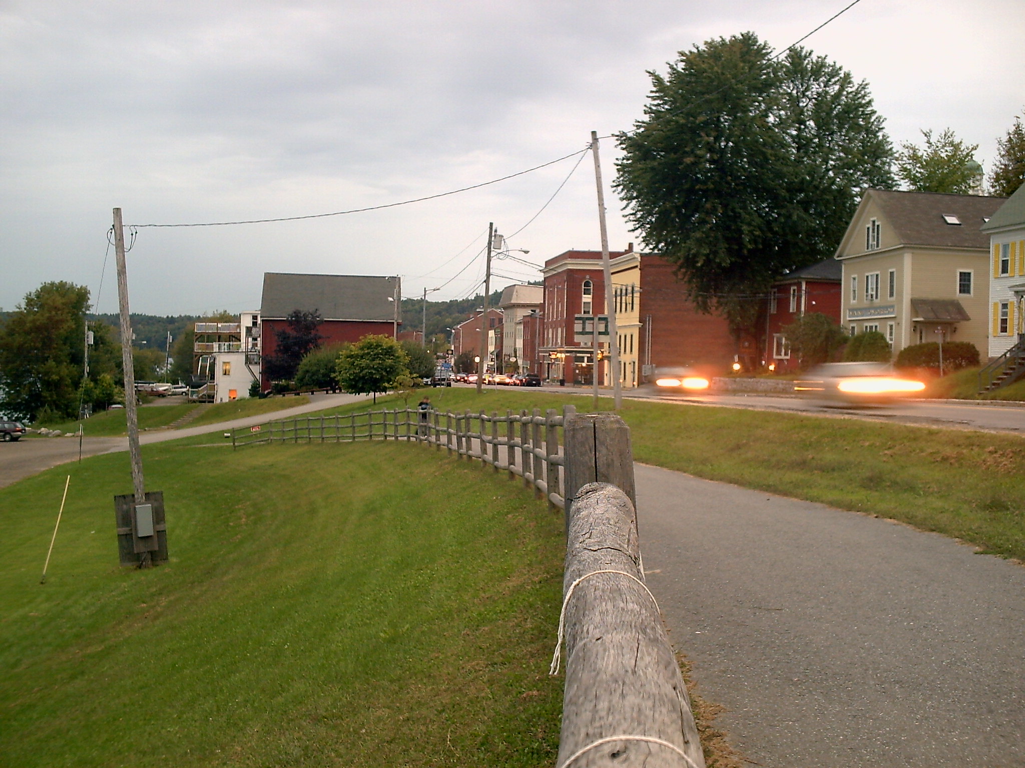 Kennebec River Rail Trail - Hallowell, Maine.