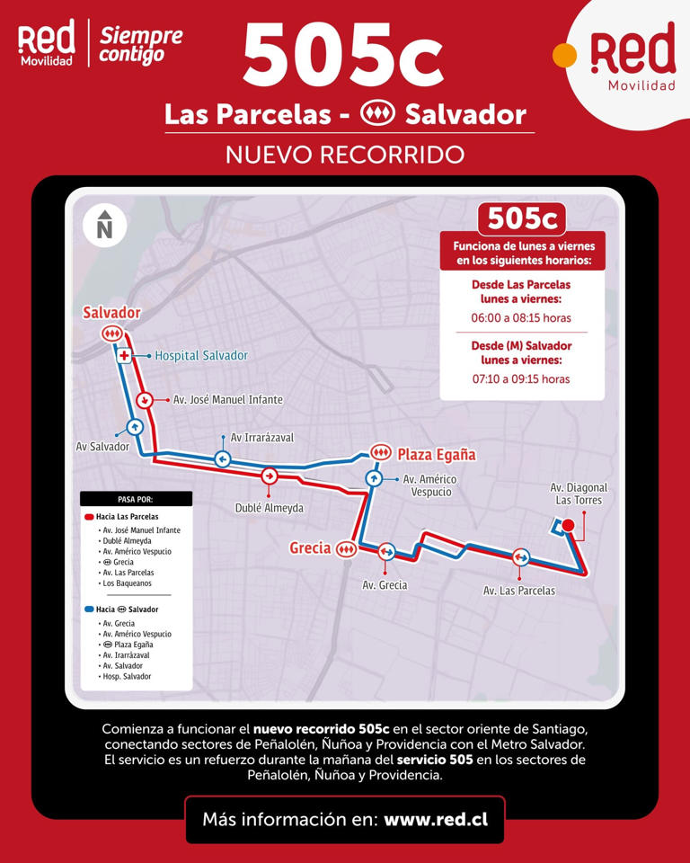 C25 y 505c: los dos nuevos recorridos que se implementan en la Región ...