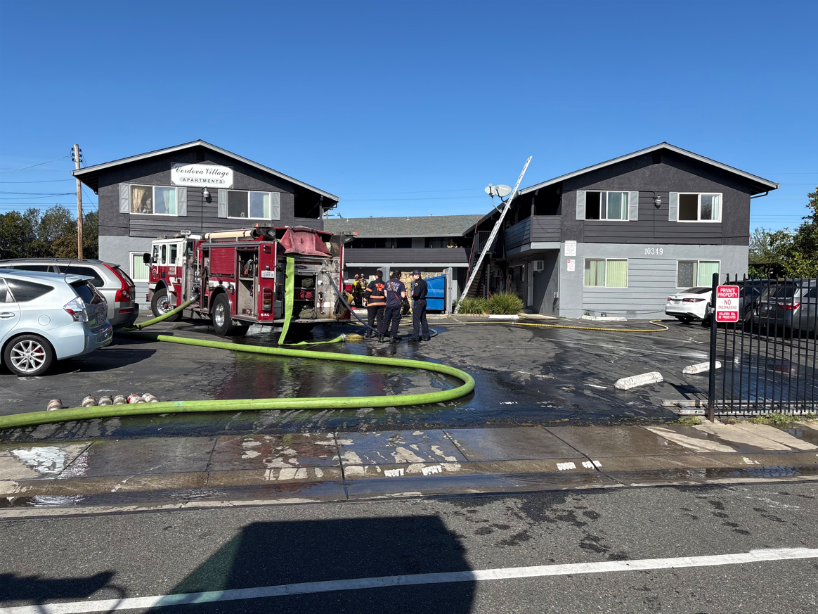 Sac Metro Fire crews battle Rancho Cordova apartment fire